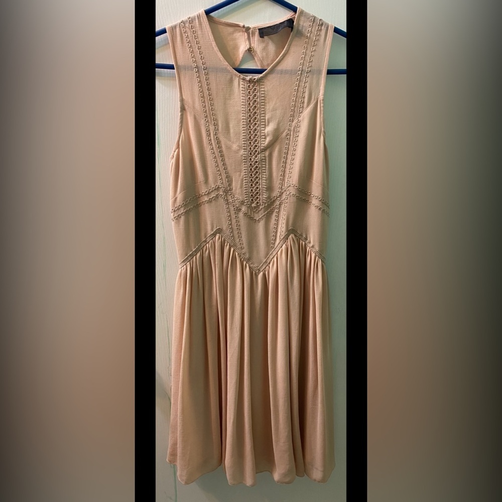H&M Blush Midi Dress with Delicate Detailing Women’s S 2 NWOT